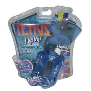 NEW Radica FlipTop Tetris Handheld Travel Game 2006 RARE Mattel SEALED